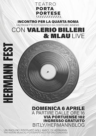 Valerio billeri e mlau alla prima festa del blog culturale hermann